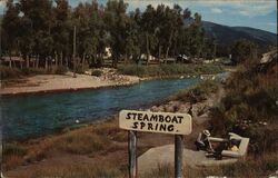 Steamboat Spring, Steamboat Springs, Colorado Postcard Postcard Postcard