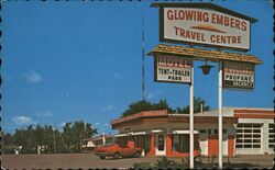 Glowing Embers Travel Centre, Edmonton, Alberta Canada Postcard Postcard Postcard