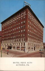 Hotel Penn Alto, Altoona, PA Postcard