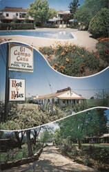 El Campo Casa Resort Motel, Jackson, CA Postcard