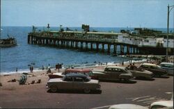 El Paseo and Pier Redondo Beach, CA Postcard Postcard Postcard