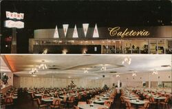 Crown Cafeteria, Long Beach & Pasadena, CA California Postcard Postcard Postcard