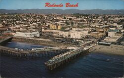 Redondo Beach Pleasure Pier Aerial View California Joseph Jasigur S Postcard Postcard Postcard