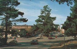 Ocean Avenue Looking East from Dolores St, Carmel-by-the-Sea, CA California Randy Larson Postcard Postcard Postcard