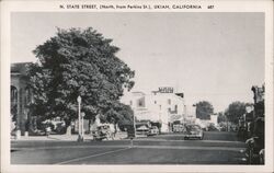 N. State Street, Ukiah, California, Palace Hotel Postcard