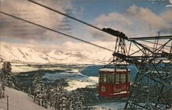 Heavenly Valley Gondola and Lake Tahoe Postcard