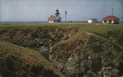 Point Cabrillo Lighthouse Mendocino, CA Postcard Postcard Postcard