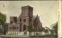 First Baptist Church Burlingame, KS Postcard Postcard