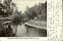 Bowman'S Creek Bridge Above Eatonville Pennsylvania Postcard Postcard