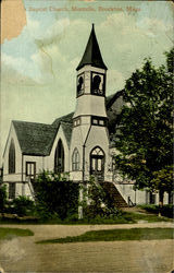 Baptist Church,Montello Brockton, MA Postcard Postcard