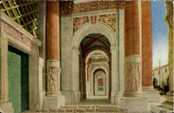 Entrance.Palace Of Machiner Postcard