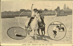 Lovers Loop Round-Up Rodeos Postcard Postcard