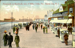 Promenade On Boardwalk Atlantic City, NJ Postcard Postcard