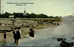 Bathing Scene On Moonstone Beach Postcard