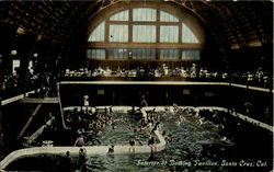 Interior Bathing Pavilion "The Plunge" Santa Cruz, CA Postcard Postcard