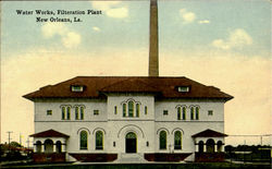 Water Works, Filteration Plant New Orleans, LA Postcard Postcard