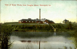 View Of Water Works From Douglas Island Shreveport, LA Postcard Postcard