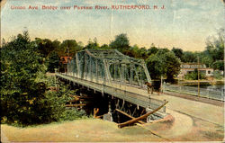 Union Ave. Bridge Over Passaic River Postcard