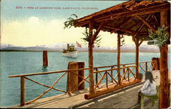 Pier At Lakeside Park Postcard