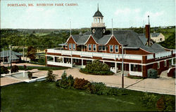 Riverton Park Casino Portland, ME Postcard Postcard