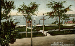 Fort Allen Park Postcard