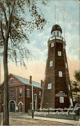 Portland Observatory, Erected 1907 Postcard