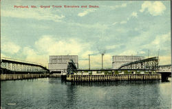 Grand Truck Elevator And Docks Postcard