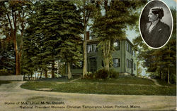 Home Of Mrs. Lillian M. W. Stevens Postcard