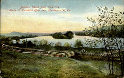 Blaine'S Island From Lock Six, Scene On Kanawha River Postcard