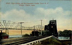 High Bridge Clinton, IA Postcard Postcard