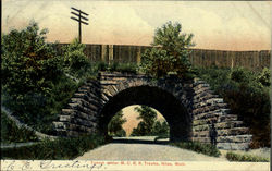 Tunnel Under M.C.R.R. Tracks Niles, MI Postcard Postcard