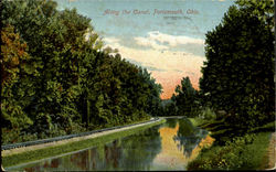 Along The Canal Postcard