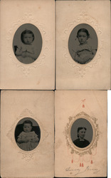 Set of 4: CDV Tintype Photos Rochester, VT Photographs & Snapshots H.A. Lesure Original Photograph Original Photograph Original Photograph