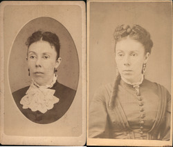 Lot of Two CDVs of a New Hampshire Lady c1877 Photographs & Snapshots Original Photograph Original Photograph Original Photograph