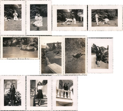 Set of 11 Family Snapshots Guernewood Russian River Redwood Empire Fair Original Photograph