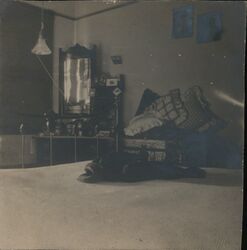 Nebraska State Normal School Dorm Room, 1905 Original Photograph