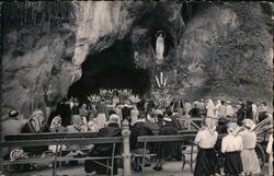 Lourdes La Grotte France Postcard Postcard Postcard