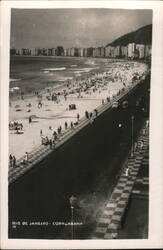 Copacabana Beach, Rio de Janeiro Postcard