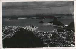 Night View of Rio de Janeiro, Brazil Postcard