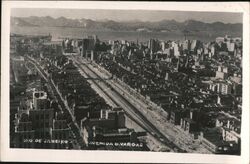 Aerial View of Avenida G. Vargas, Rio de Janeiro Postcard