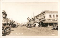 Turlock Calif. Street Scene Postcard