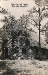 Fort Raleigh Chapel, Roanoke Island, NC Postcard