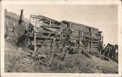 Train Wreck near Glencoe, Minnesota Postcard Postcard Postcard