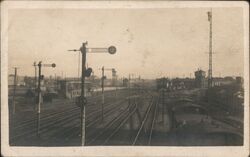 Troisdorf Railroad Tracks and Signals Germany Postcard Postcard Postcard