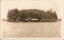 Godspeed Island, Plum Lake, Sayner, WI Postcard