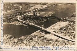 Aerial View of the Triboro Bridge, NYC New York City, NY Postcard Postcard Postcard