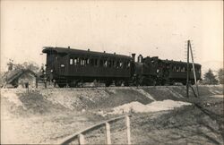 Steam Train with Passenger Cars Austria? Postcard