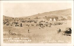 Custer's Last Stand Reenactment, Chamberlain SD Postcard