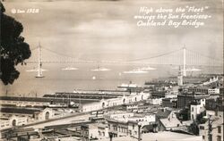 San Francisco-Oakland Bay Bridge, Fleet of Ships Postcard