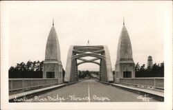 Siuslaw River Bridge - Florence, Oregon Postcard